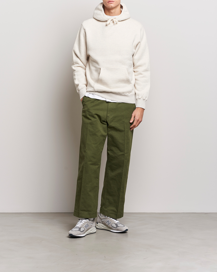 Heren | Truien | BEAMS PLUS | Japanese Pullover Hoodie Off White