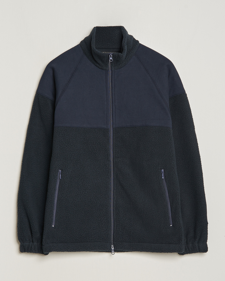 Homme | Pulls Et Tricots | BEAMS PLUS | MIL Zip Blouson Navy