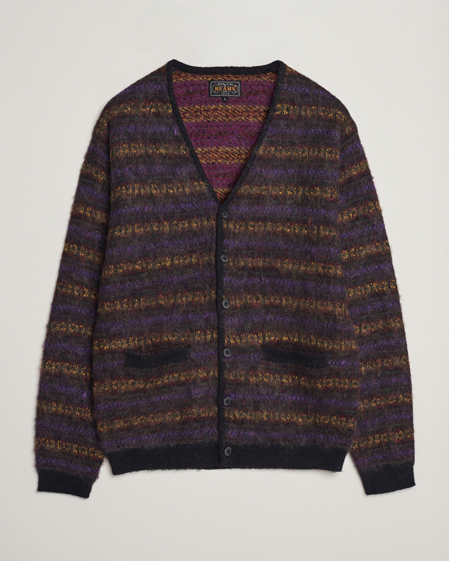 Homme | Pulls Et Tricots | BEAMS PLUS | Fairisle Jacquard Cardigan Grey