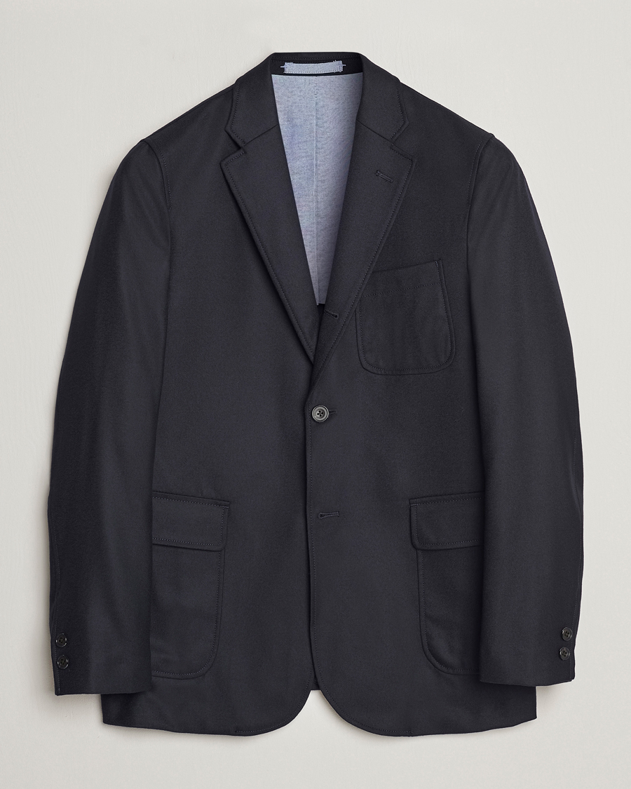 Homme | Blazers | BEAMS PLUS | Flannel Blazer Navy