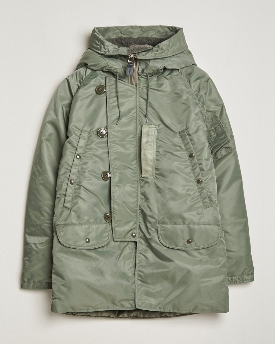 Homme | Manteaux Et Vestes | BEAMS PLUS | MIL Type N-3B Down Parka Sage