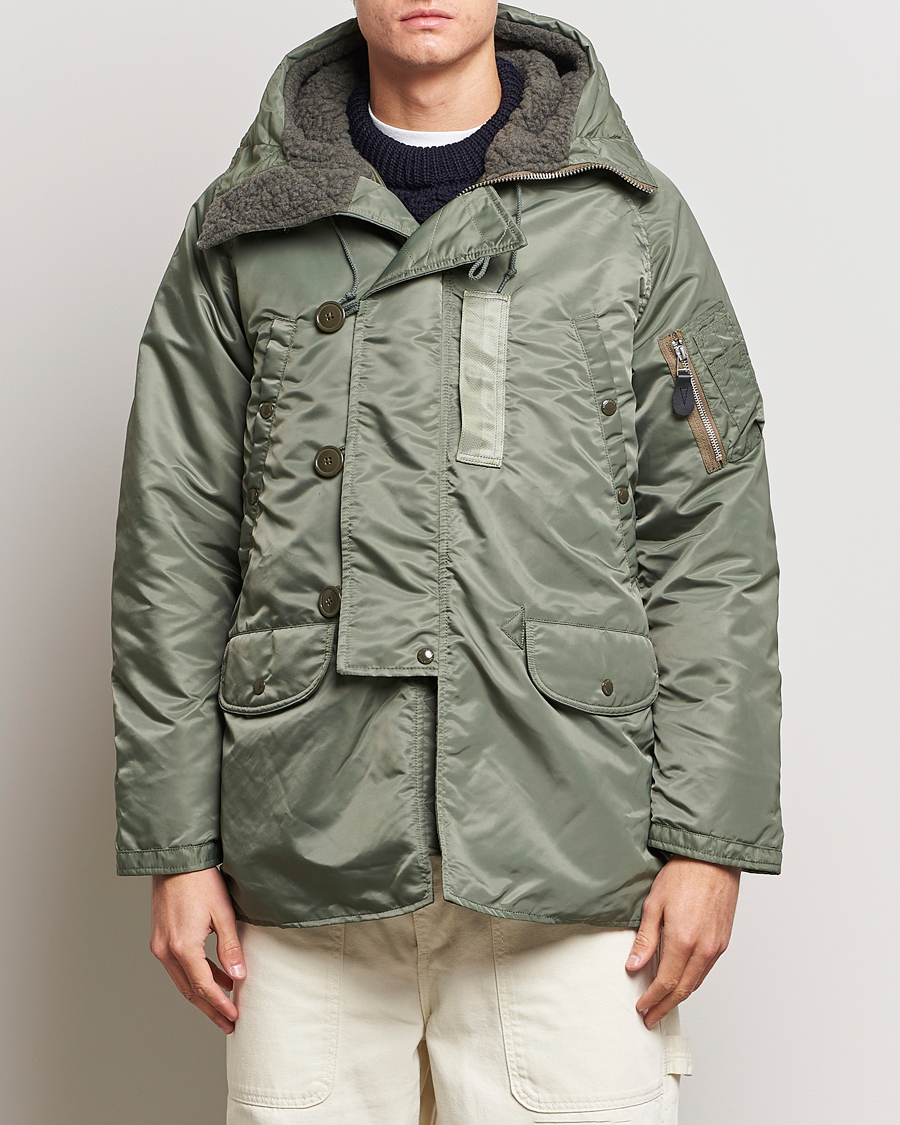 Homme | Manteaux Et Vestes | BEAMS PLUS | MIL Type N-3B Down Parka Sage