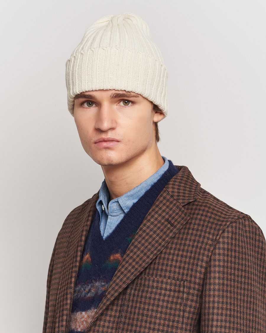 Homme | BEAMS PLUS Wool Watch Hat Natural | BEAMS PLUS | Wool Watch Hat Natural