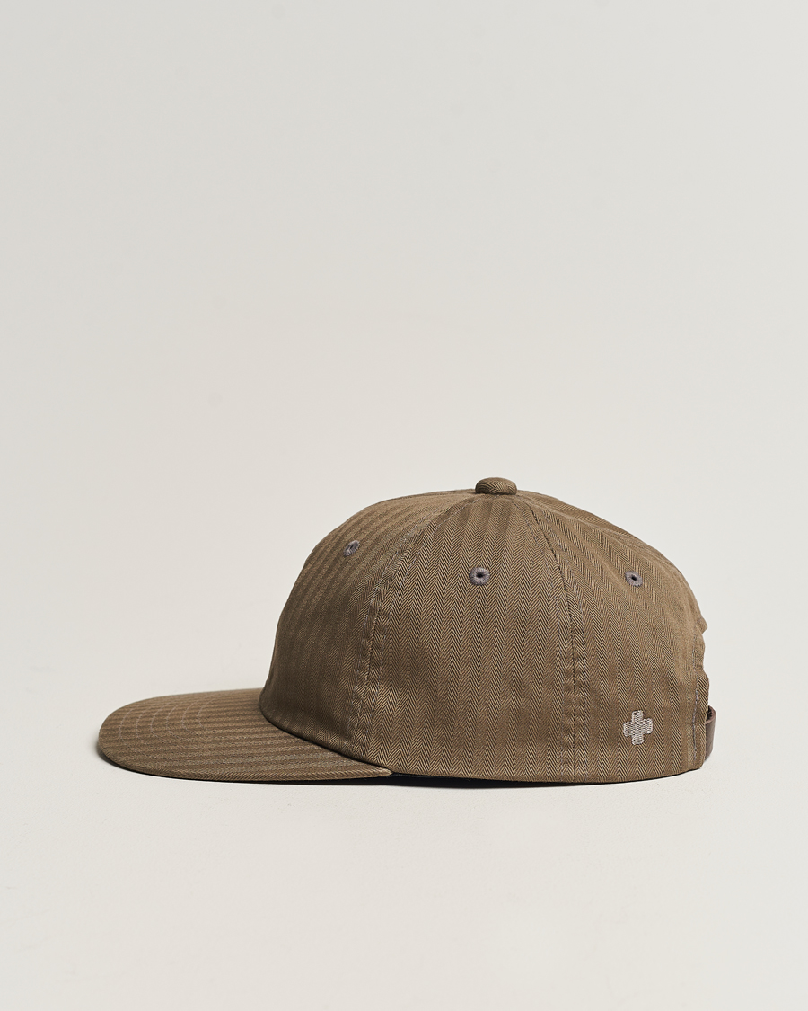 Homme | BEAMS PLUS 6 Panel Herringbone Cap Olive | BEAMS PLUS | 6 Panel Herringbone Cap Olive