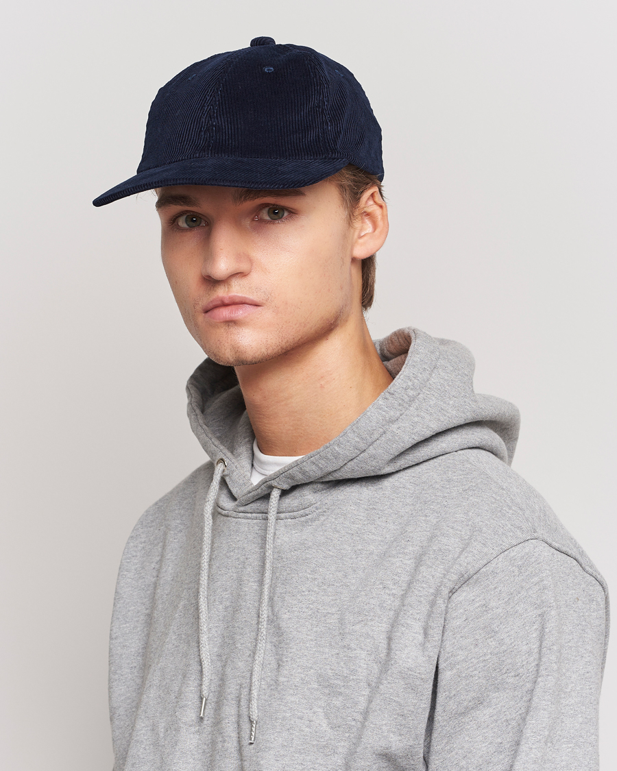 Homme | BEAMS PLUS 6 Panel Corduroy Cap Navy | BEAMS PLUS | 6 Panel Corduroy Cap Navy