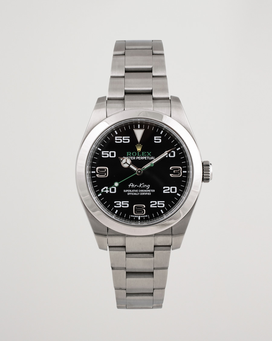 Homme | Rolex Pre-Owned Air-King Steel Black 116900 | Rolex Pre-Owned | Air-King Steel Black 116900