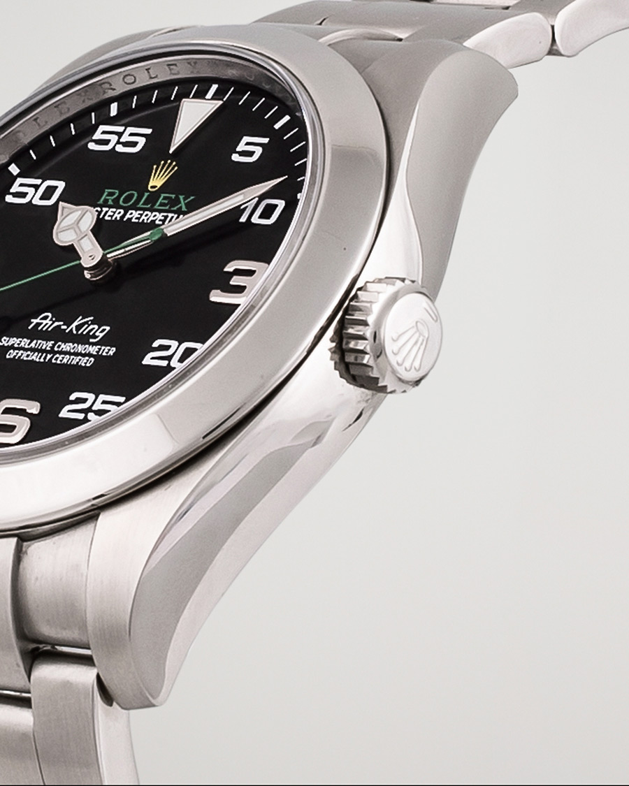 Homme | Rolex Pre-Owned Air-King Steel Black 116900 | Rolex Pre-Owned | Air-King Steel Black 116900