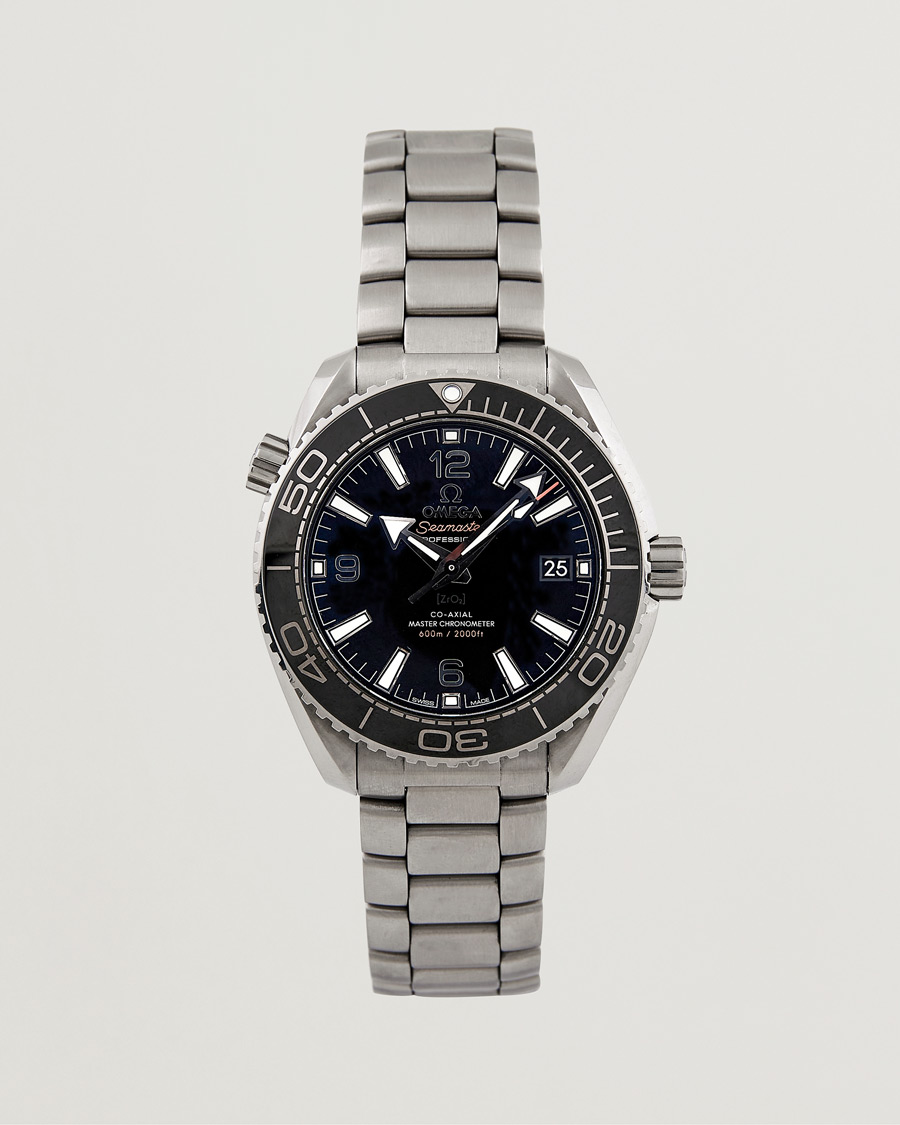 Homme | Omega Pre-Owned Seamaster Planet Ocean 21530402001001 Steel Black | Omega Pre-Owned | Seamaster Planet Ocean 21530402001001 Steel Black