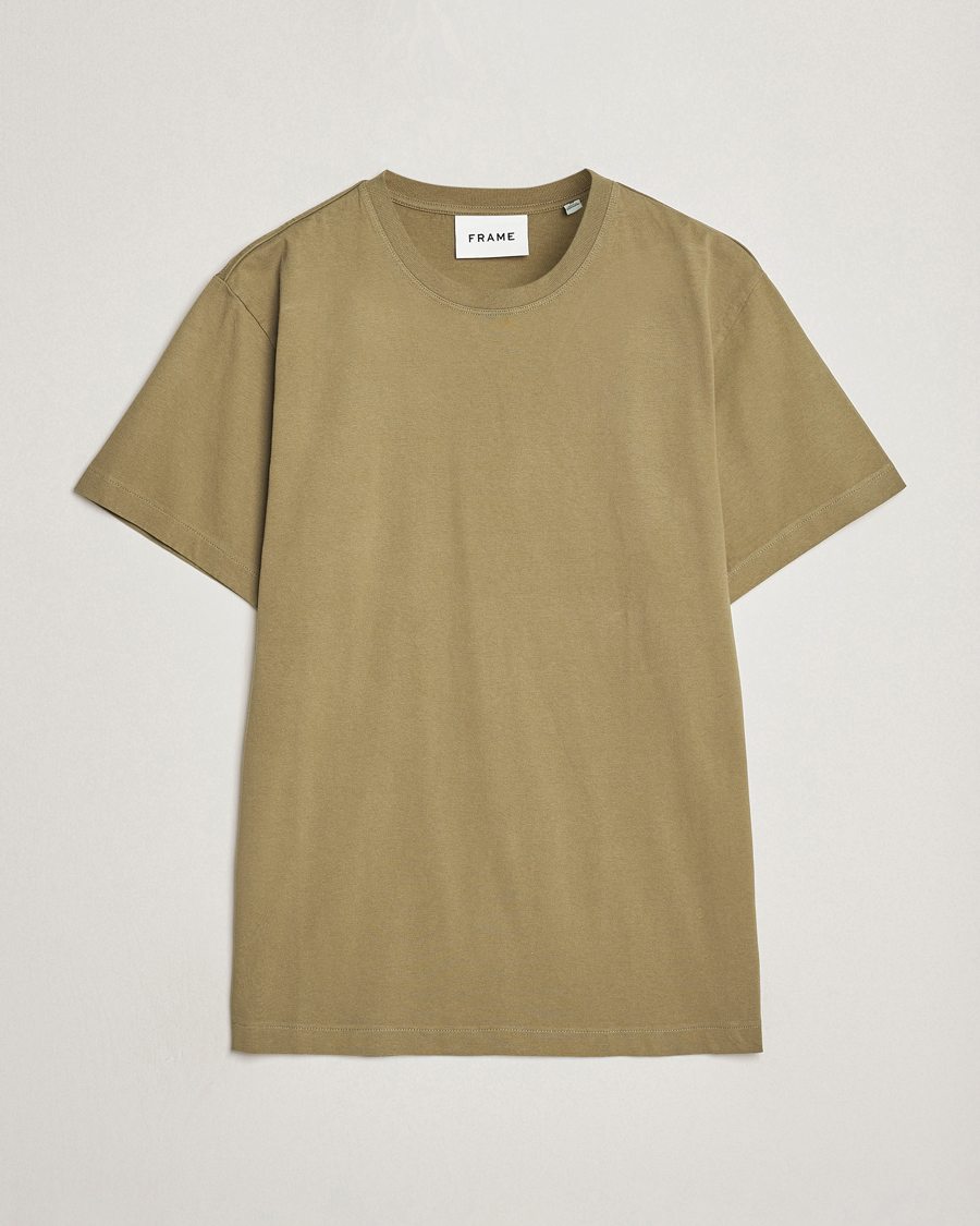 Homme | T-shirts | FRAME | Logo T-Shirt Khaki Green