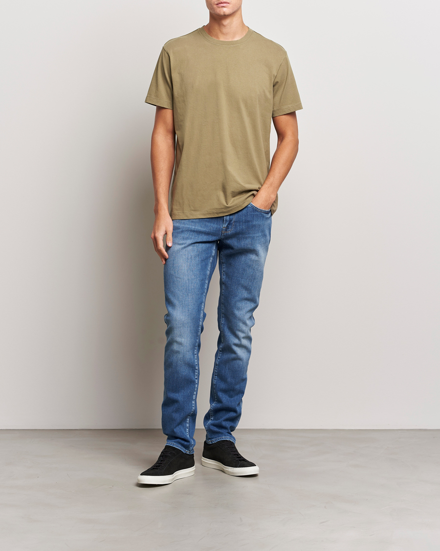 Homme | T-shirts | FRAME | Logo T-Shirt Khaki Green