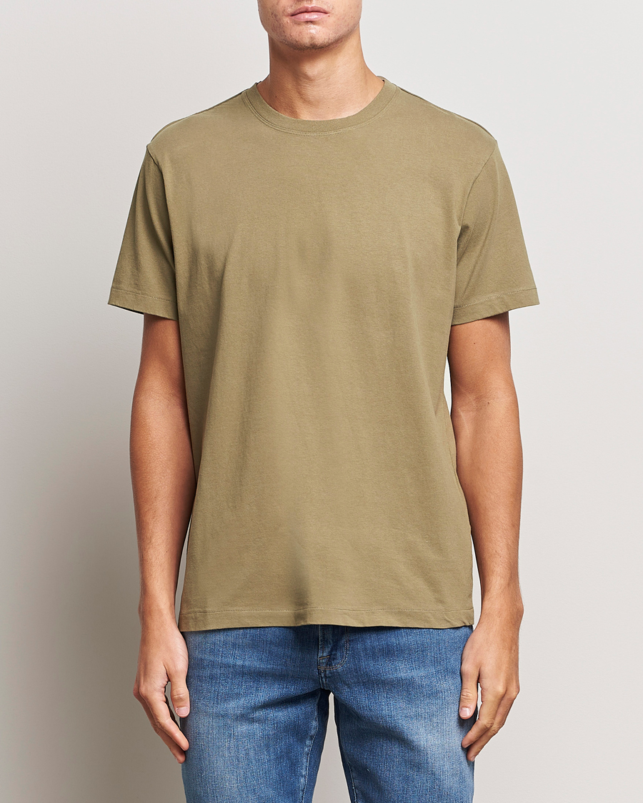 Homme | T-shirts | FRAME | Logo T-Shirt Khaki Green