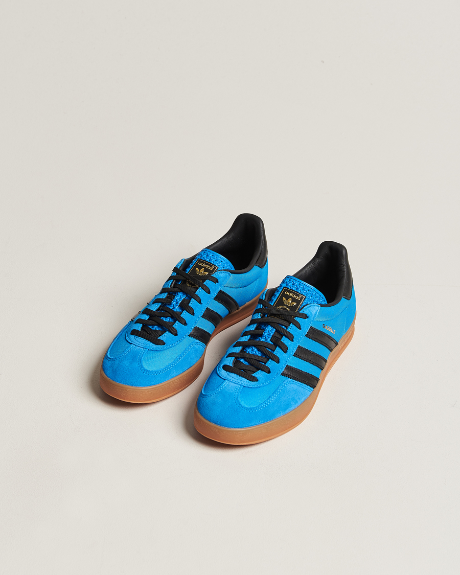 Homme | adidas Originals Gazelle Sneaker Blue/Black | adidas Originals | Gazelle Sneaker Blue/Black