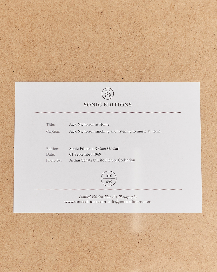 Heren | Thuis | Sonic Editions | Framed Jack Nicholson At Home