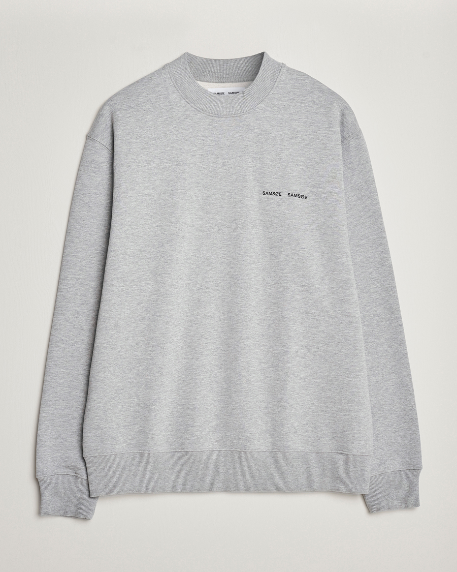 Heren | Truien | Samsøe Samsøe | Norsbro Crew Neck Sweatshirt Grey Melange