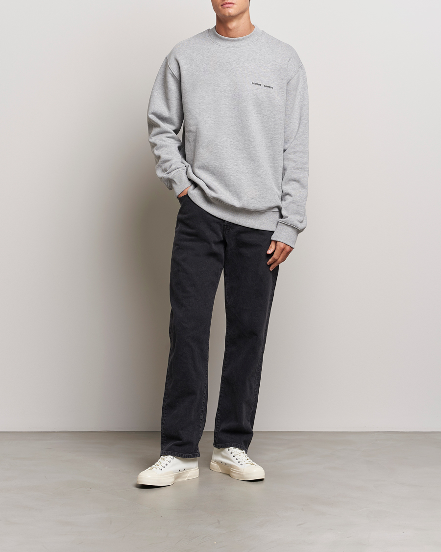 Heren | Truien | Samsøe Samsøe | Norsbro Crew Neck Sweatshirt Grey Melange