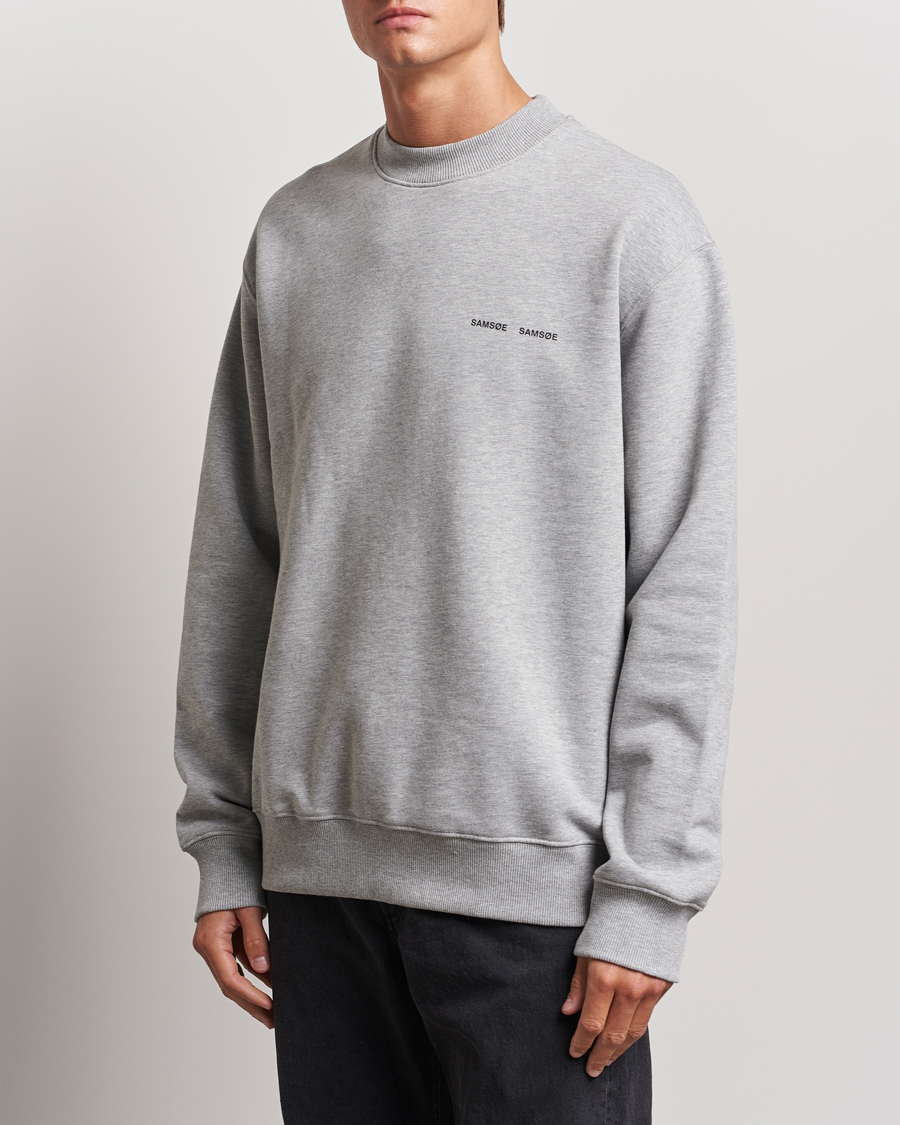 Heren | Truien | Samsøe Samsøe | Norsbro Crew Neck Sweatshirt Grey Melange