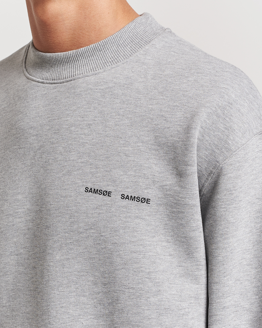 Heren | Truien | Samsøe Samsøe | Norsbro Crew Neck Sweatshirt Grey Melange