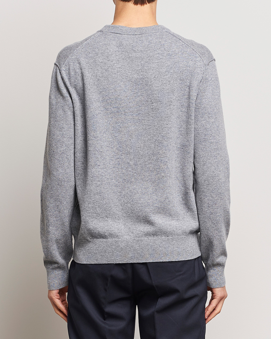 Homme | Pulls Et Tricots | Filippa K | 93 Knitted Lambswool Crew Neck Sweater Grey Melange