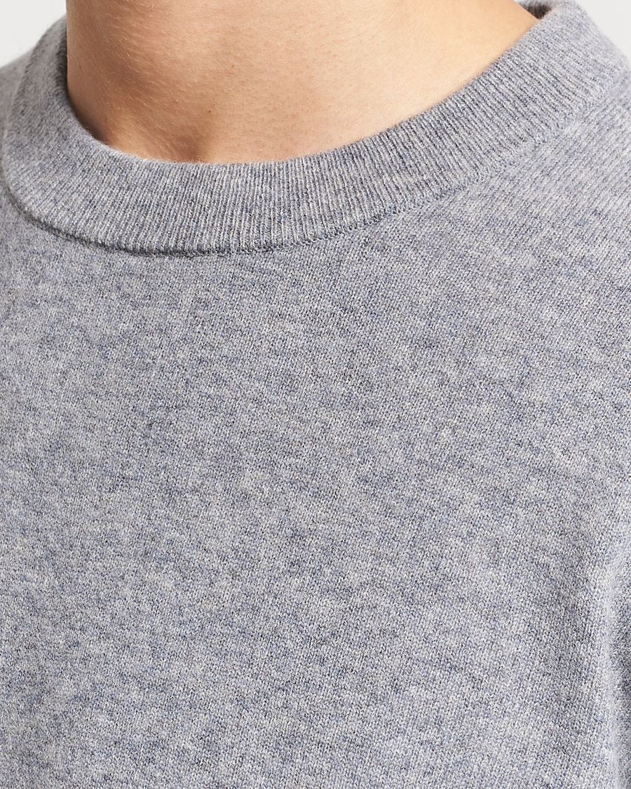 Homme | Pulls Et Tricots | Filippa K | 93 Knitted Lambswool Crew Neck Sweater Grey Melange