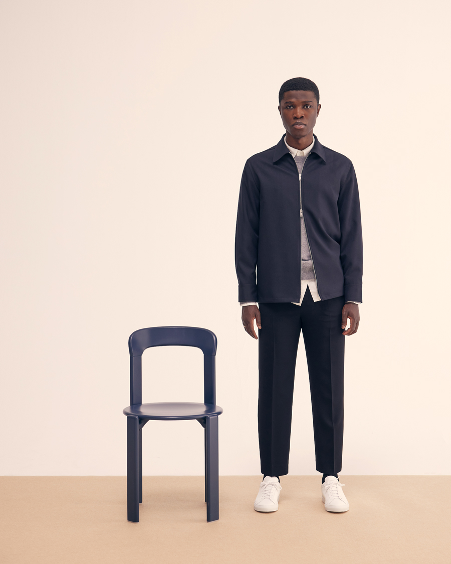 Homme | Pulls Et Tricots | Filippa K | 93 Knitted Lambswool Crew Neck Sweater Grey Melange