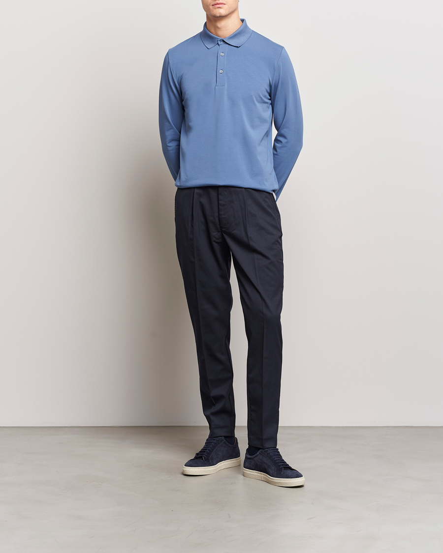 Homme | Pulls Et Tricots | Filippa K | Luke Lycra Poloshirt Paris Blue