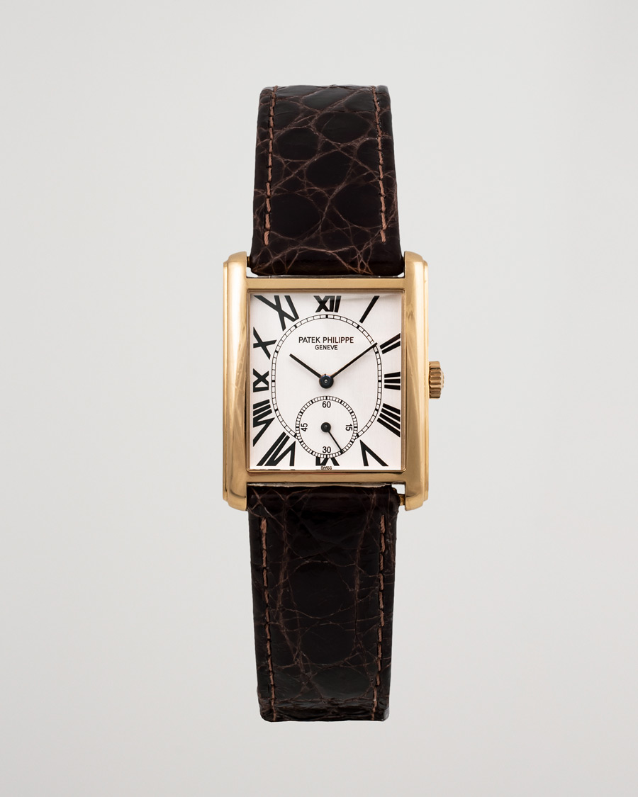 Homme | Patek Philippe Pre-Owned Gondolo 18K 5014J-013 Gold White | Patek Philippe Pre-Owned | Gondolo 18K 5014J-013 Gold White
