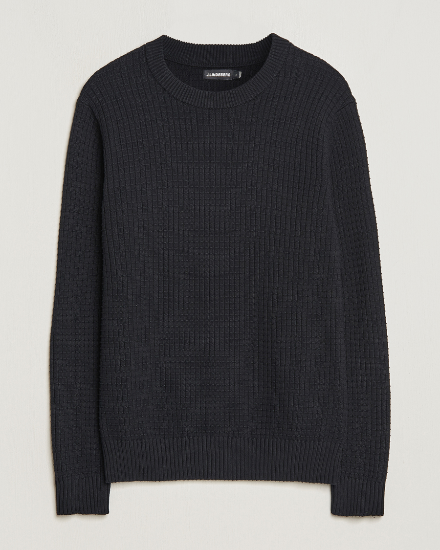 Homme | Pulls Et Tricots | J.Lindeberg | Archer Structure Sweater Black
