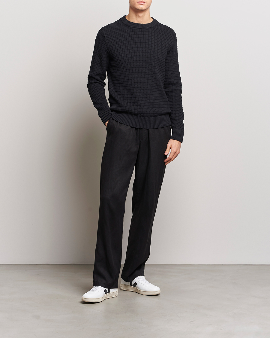 Homme | Pulls Et Tricots | J.Lindeberg | Archer Structure Sweater Black