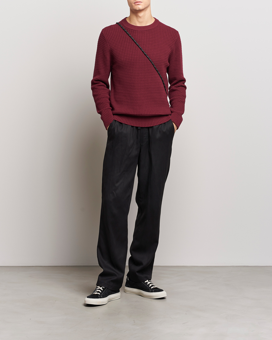 Homme | Pulls Et Tricots | J.Lindeberg | Archer Structure Sweater Zinfandel