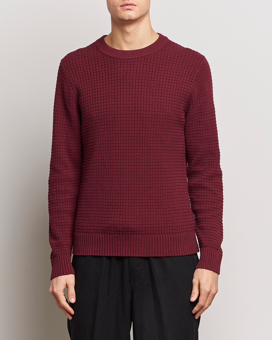 Homme | Pulls Et Tricots | J.Lindeberg | Archer Structure Sweater Zinfandel