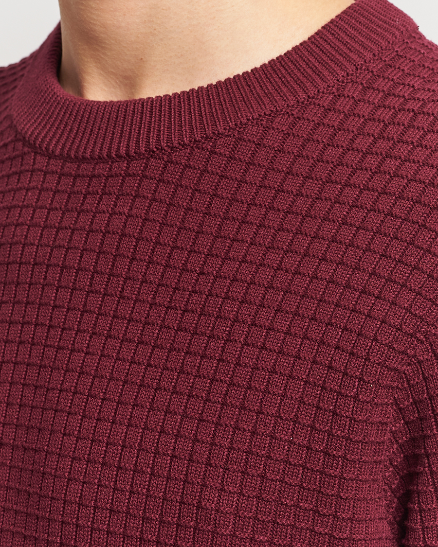 Homme | Pulls Et Tricots | J.Lindeberg | Archer Structure Sweater Zinfandel