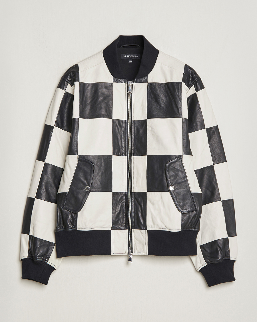 Homme | Manteaux Et Vestes | J.Lindeberg | Milan Patchwork Leather Jacket Black