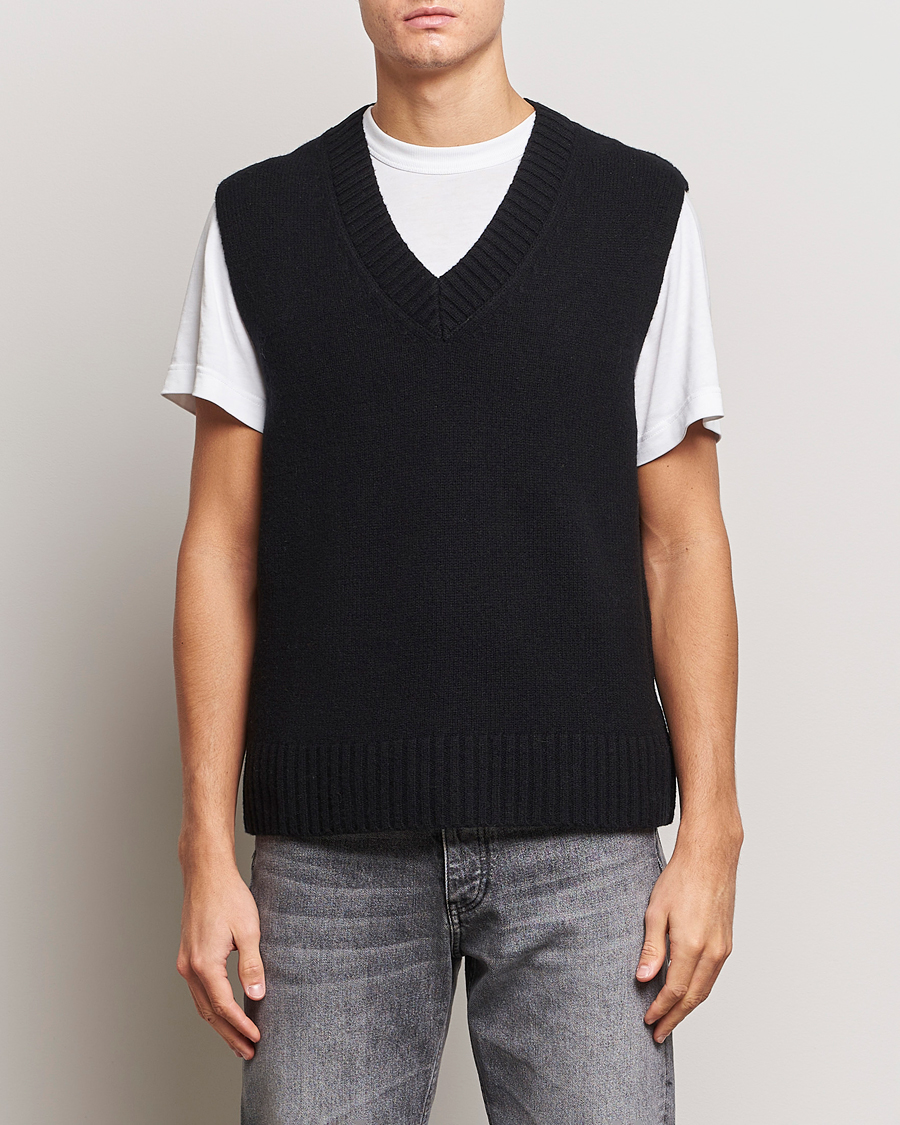 Homme | Pulls Et Tricots | A Day's March | Wigtown Lambswool Vest Black