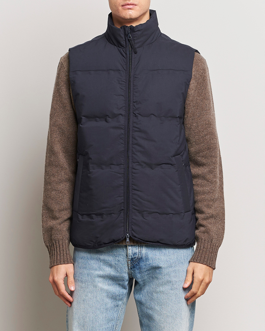 Homme | Manteaux Et Vestes | A Day's March | Alford Puffer Vest Navy