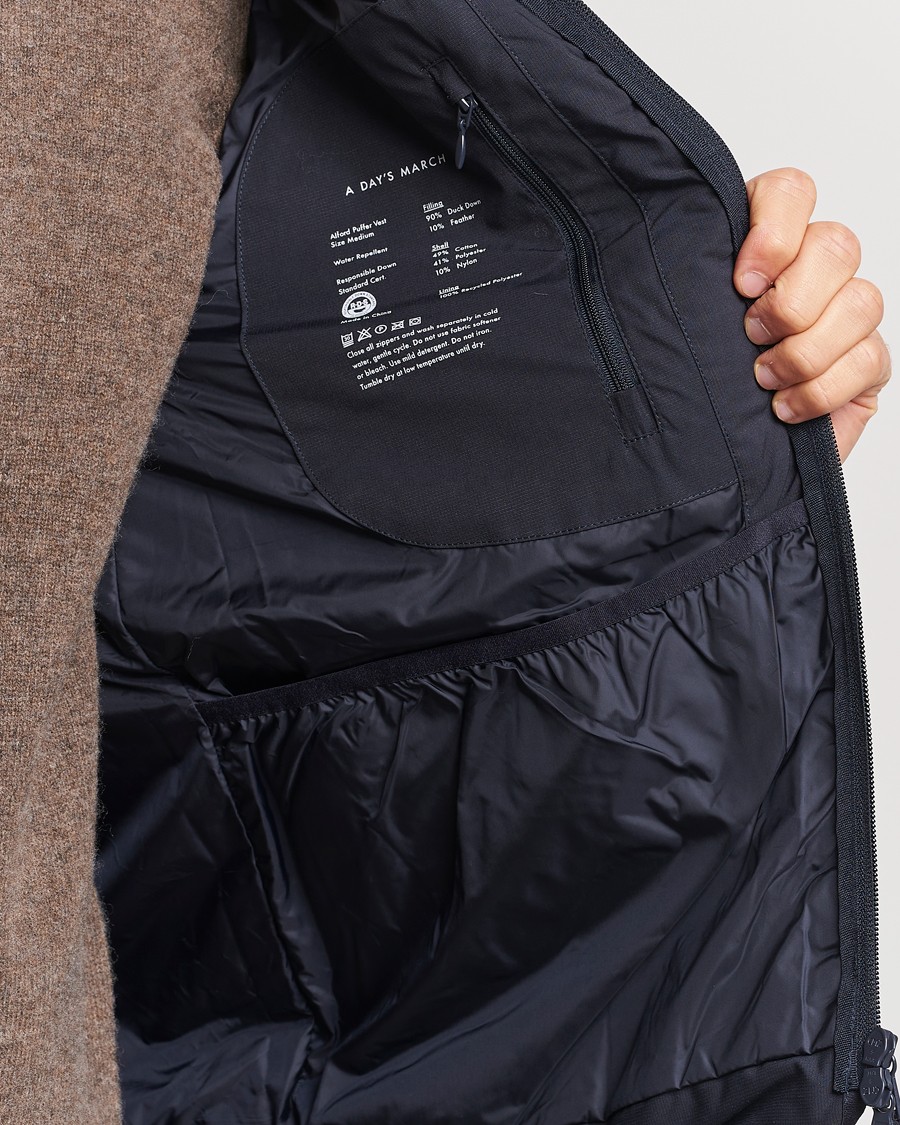 Heren | Jassen | A Day's March | Alford Puffer Vest Navy