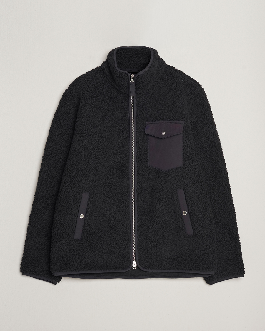 Homme | Pulls Et Tricots | A Day's March | Tone Pile Fleece Jacket Black
