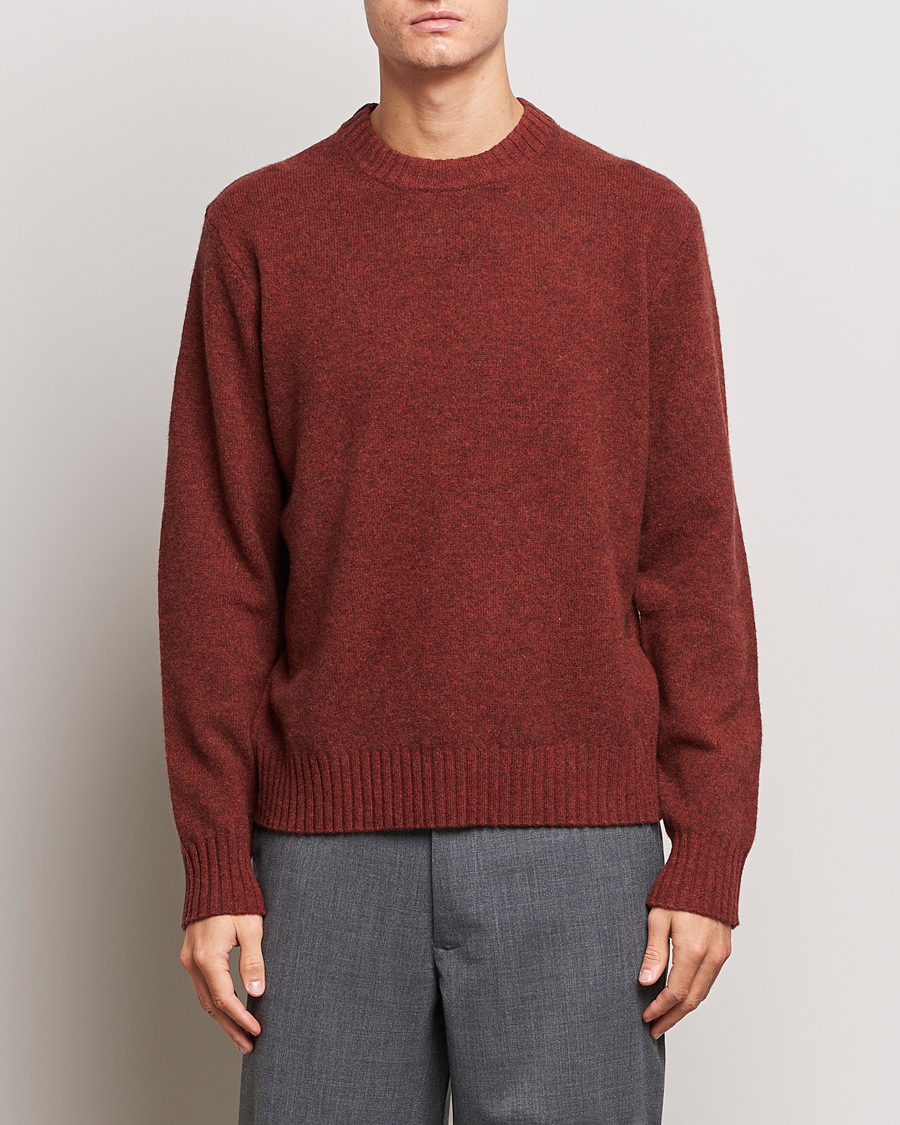Homme | Pulls Et Tricots | A Day's March | Marlow Lambswool Crew Zinfandel