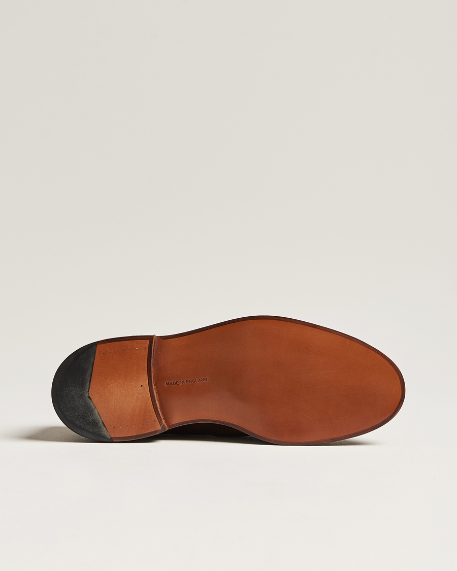 Heren | Instappers | Tricker's | James Penny Loafers Chocolate Suede