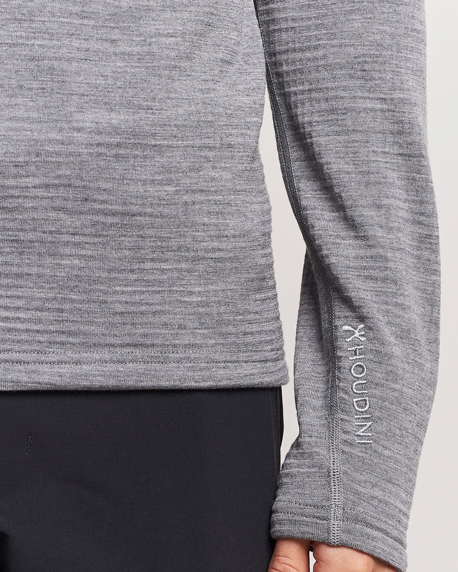 Heren | Truien | Houdini | Desoli Merino Thermal Half-Zip College Grey