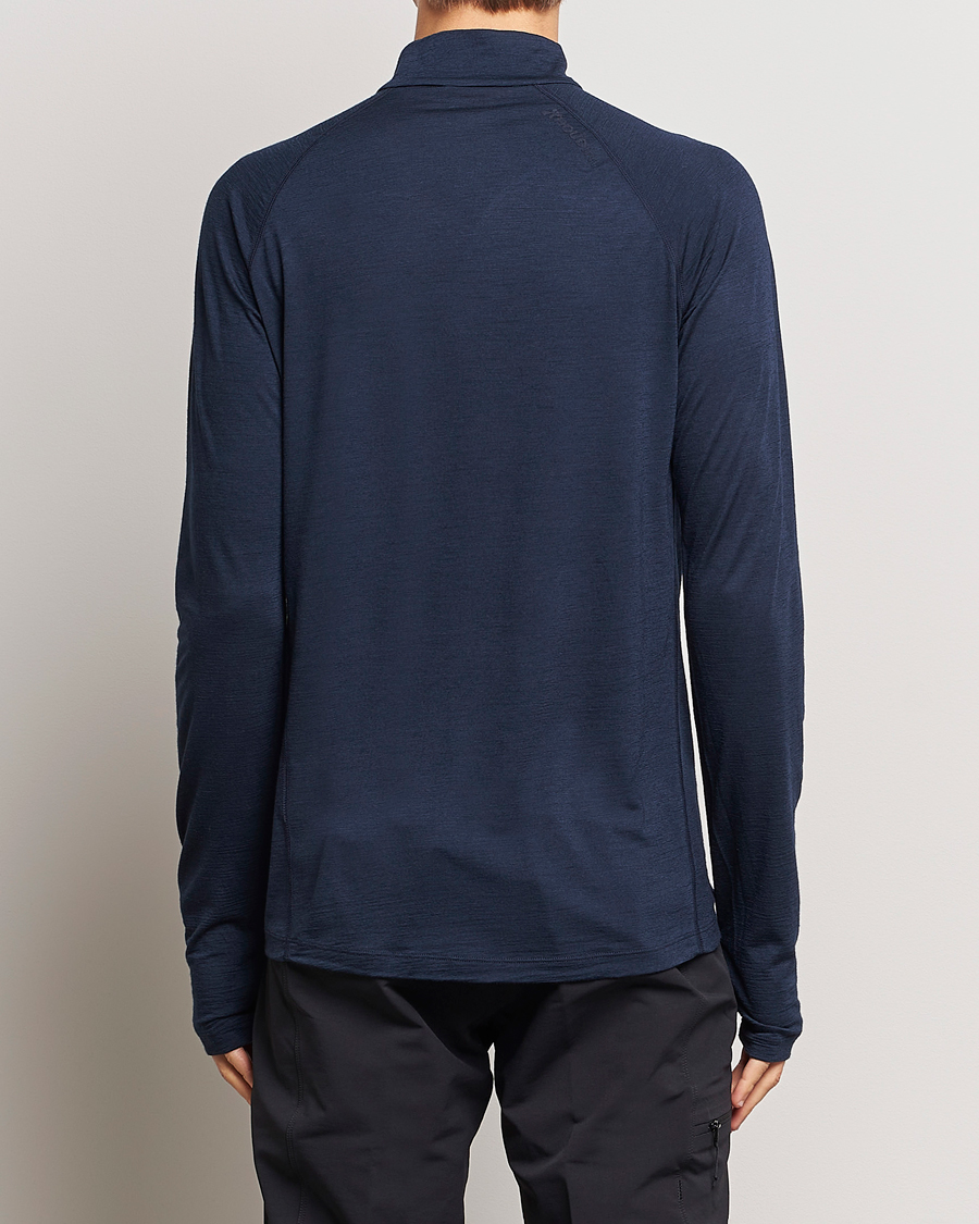 Homme | Pulls Et Tricots | Houdini | Desoli Merino Light Half Zip Blue Illusion