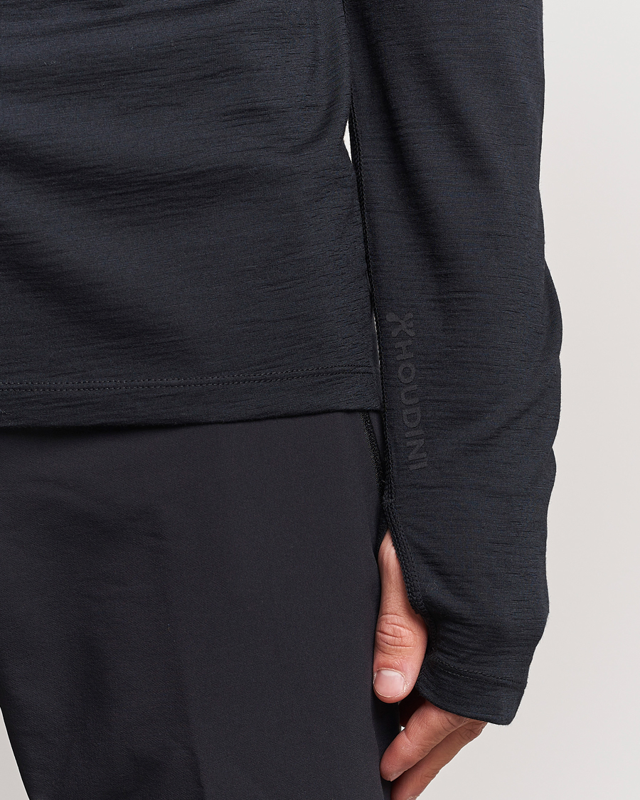 Heren | Truien | Houdini | Desoli Merino Light Half Zip True Black