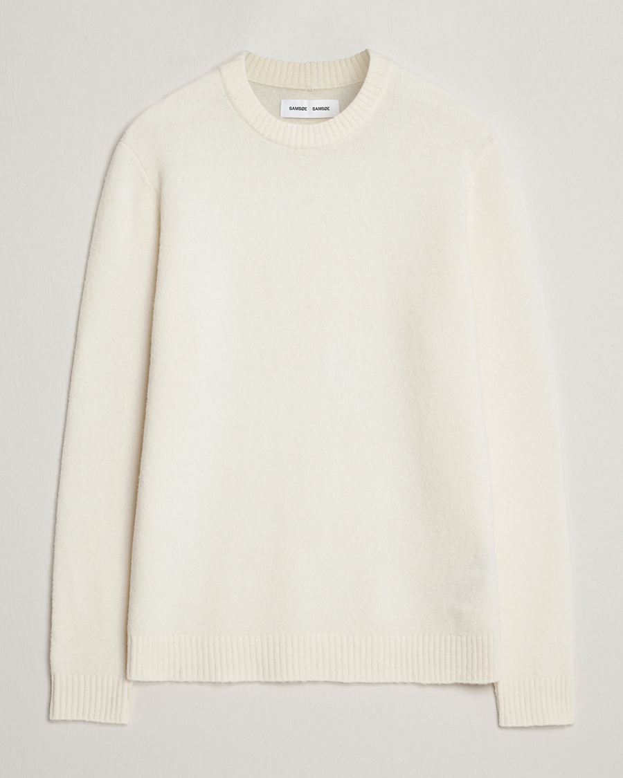 Homme | Pulls Et Tricots | Samsøe Samsøe | Butler Yak Crew Neck Clear Cream