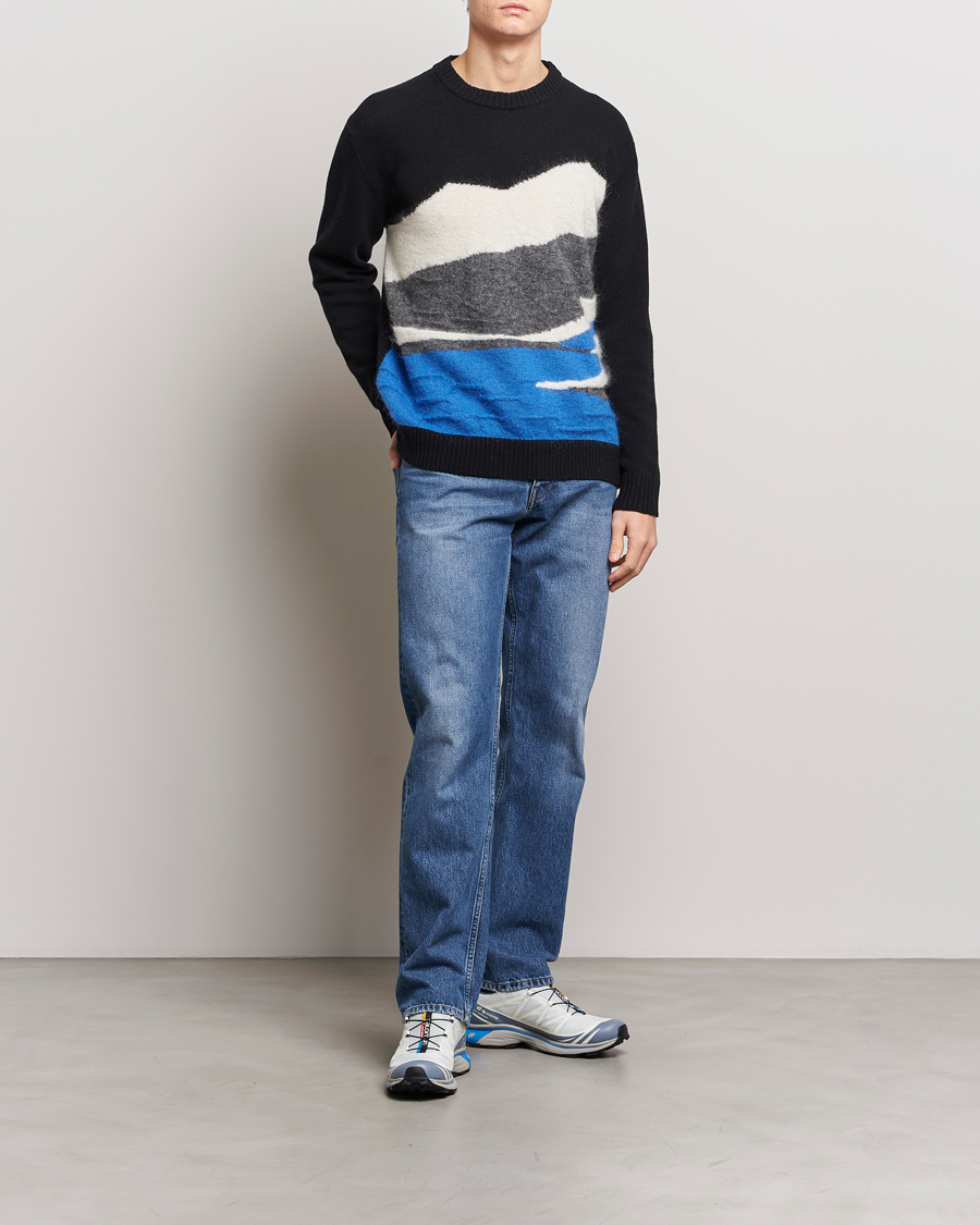 Homme | Pulls Et Tricots | NN07 | Jason Mohair Wool Sweater Black Multi