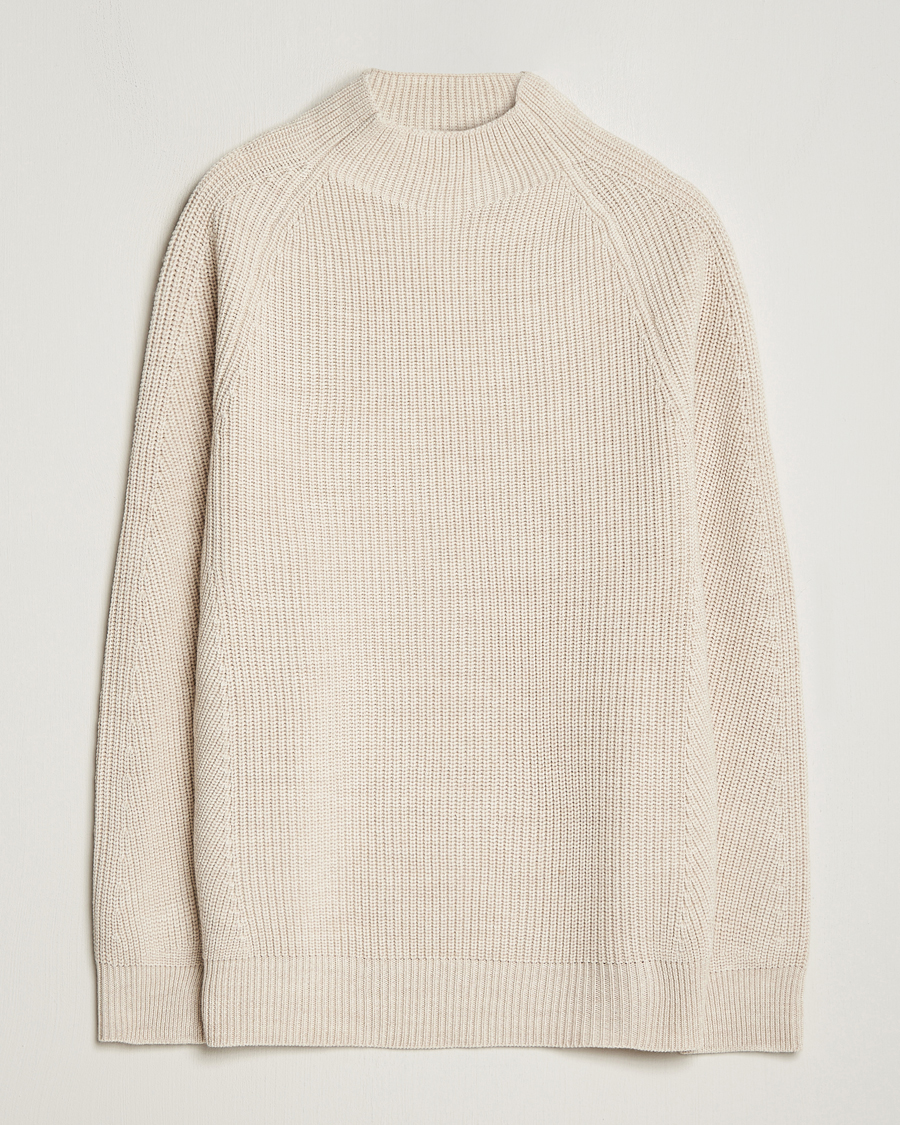 Homme | Pulls Et Tricots | NN07 | Liam Mock Neck Sweater Nature Melange