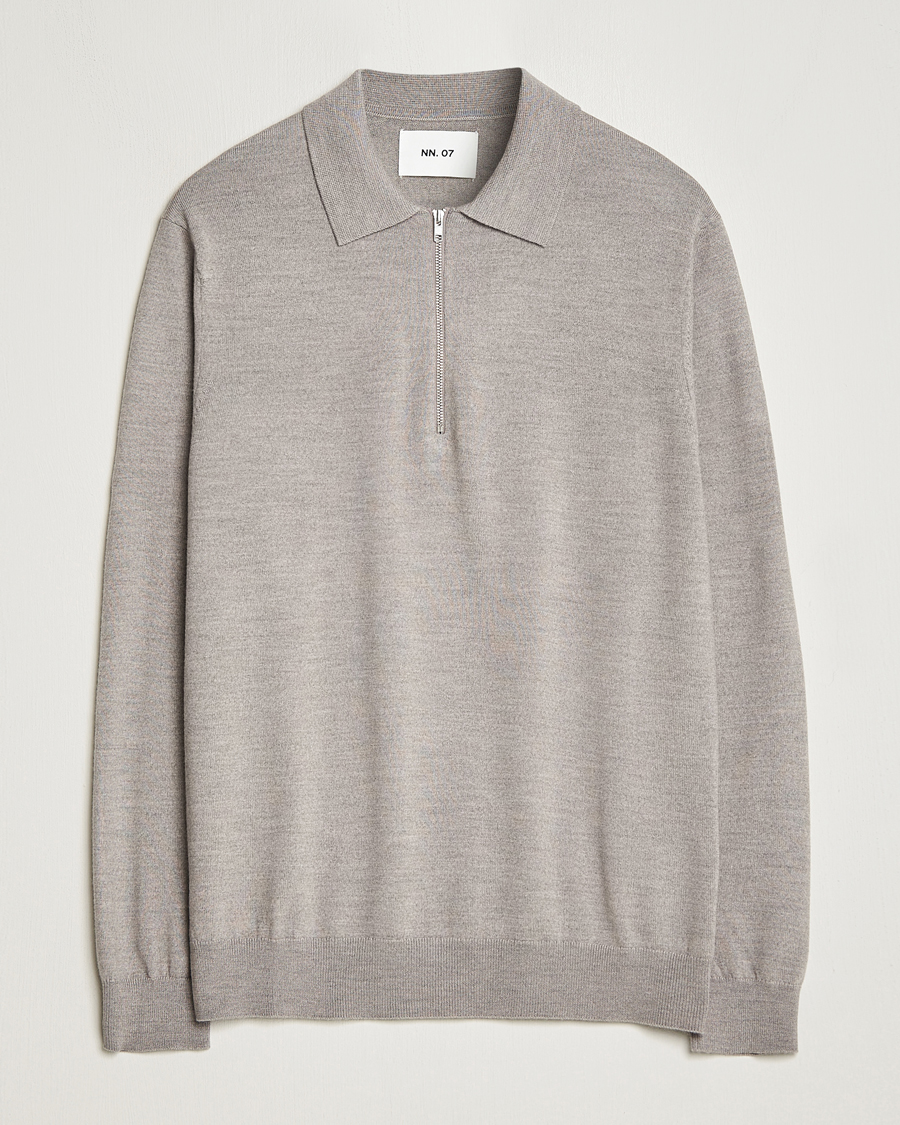 Homme | Pulls Et Tricots | NN07 | Sergio Half-Zip Polo Stone
