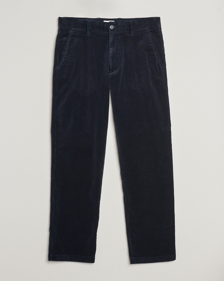 Homme | Pantalons | NN07 | Alex Regular Fit Corduroy Pants Navy Blue