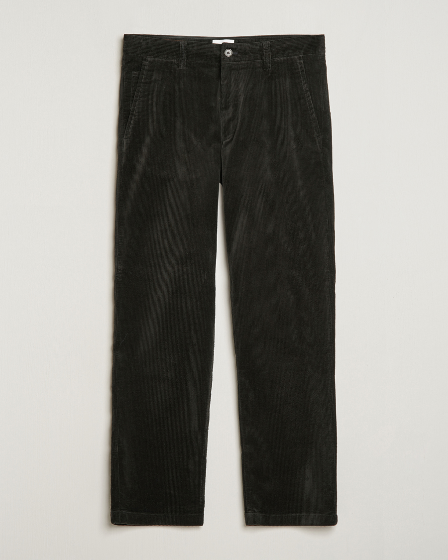 Homme | Pantalons | NN07 | Alex Straight Fit Corduroy Pants Dark Green