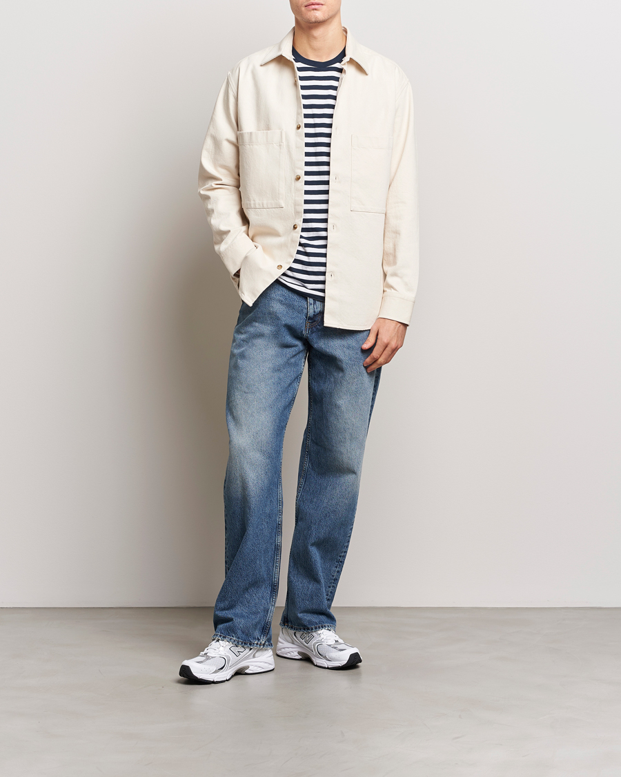 Homme | Chemises | NN07 | Freddy Cotton Overshirt Ecru