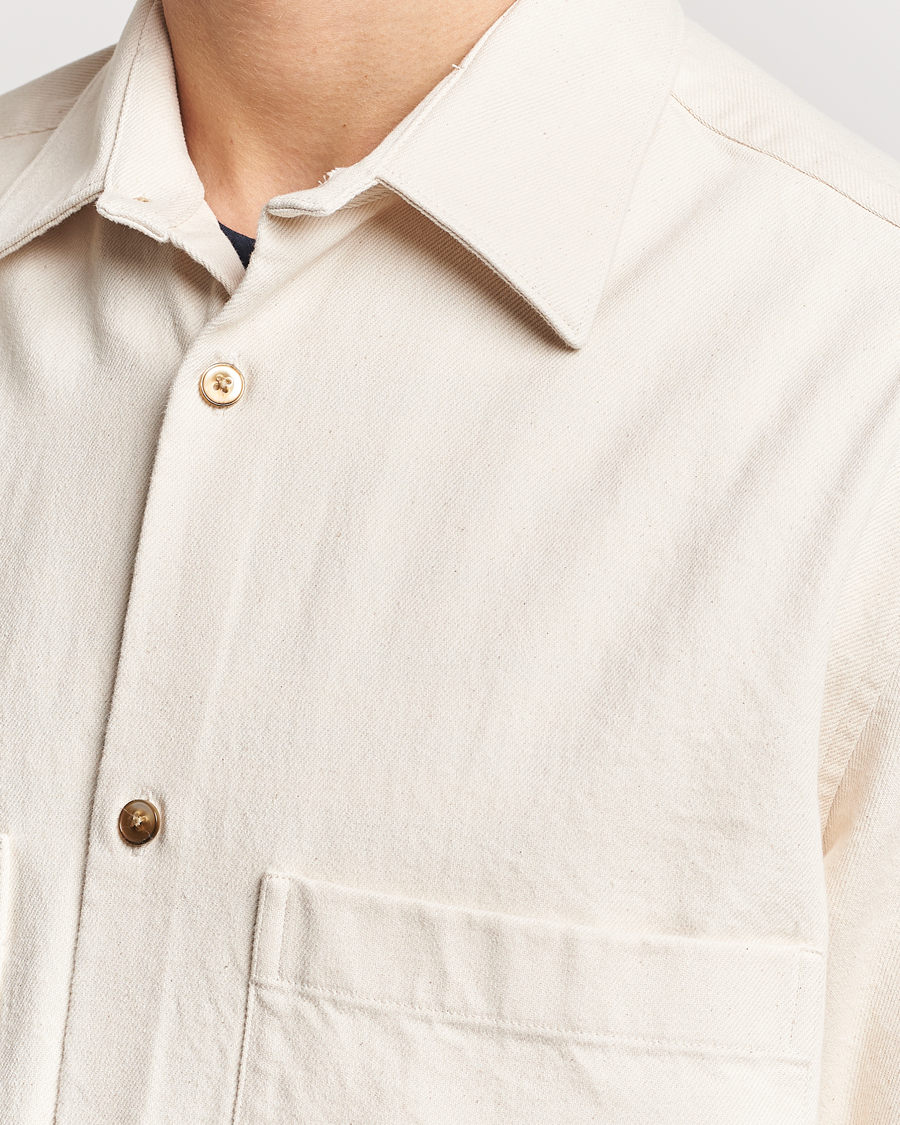 Homme | Chemises | NN07 | Freddy Cotton Overshirt Ecru