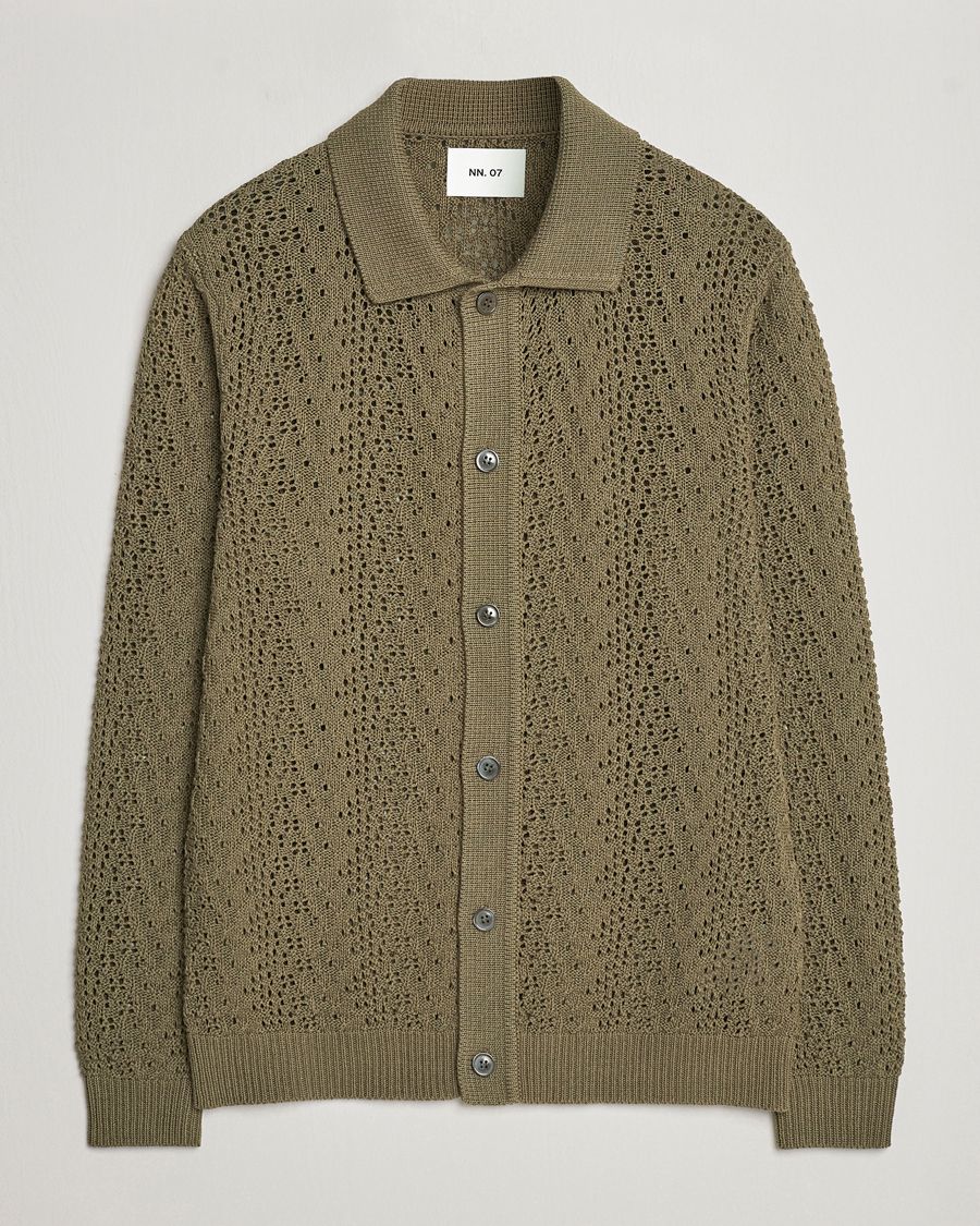 Homme | Pulls Et Tricots | NN07 | Vito Lace Cardigan Dark Green